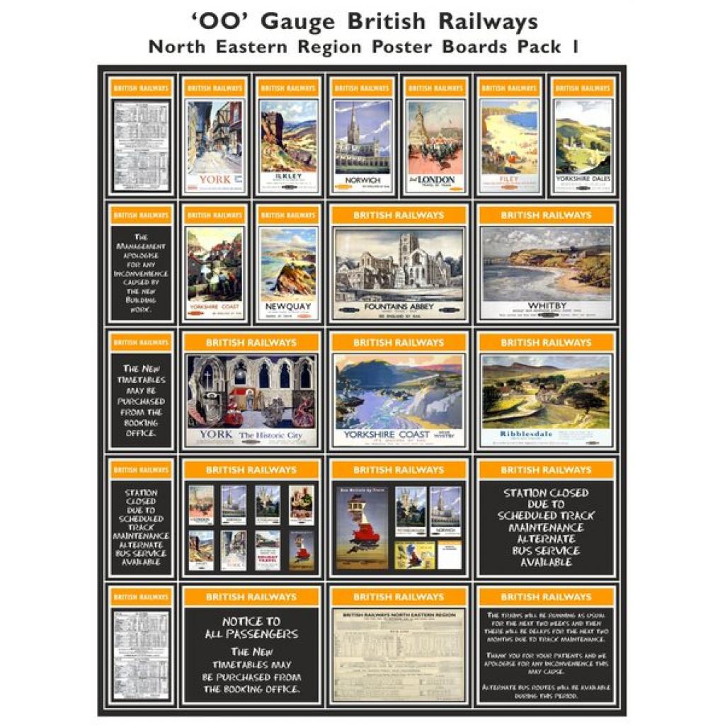 Die Cut Posterboards OO Gauge Model Railway Signs Trackside Signs