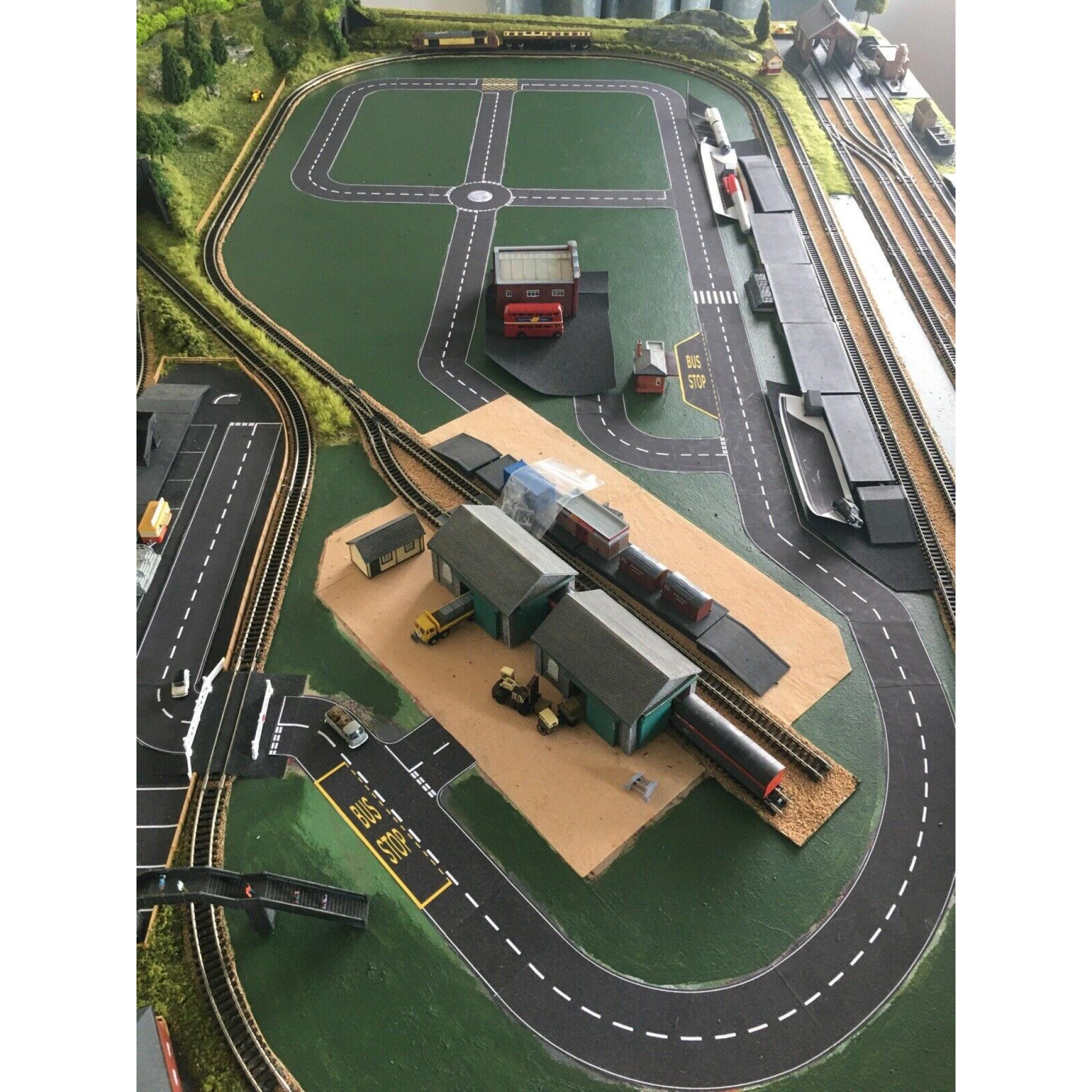 Road Layout Sheet - N Gauge 2mm - 33mm wide | Model Railway Tarmac Road ...